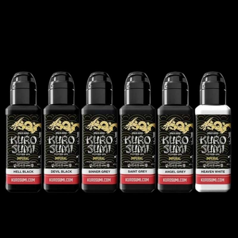 Set d'ombrage Kuro Sumi Imperial - Zhang Po Greywash 6 x 44 ml