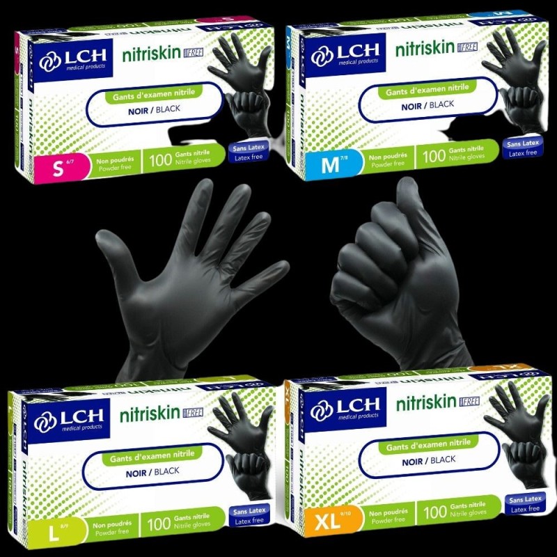 Gant Nitriskin noir non poudrÃ©