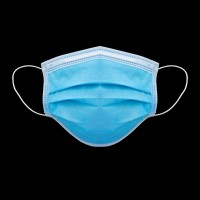 Masque chirurgical Type IIR - 3 plis à élastiques Bleu - Boîte de 50