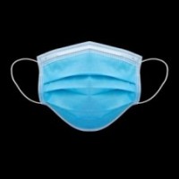 Masque chirurgical Type IIR - 3 plis Ã  Ã©lastiques Bleu - BoÃ®te de 50