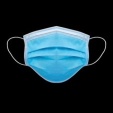 Masque chirurgical Type IIR - 3 plis à élastiques Bleu - Boîte de 50
