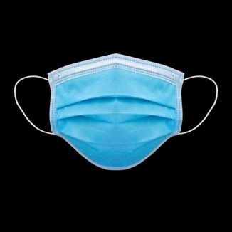 Masque chirurgical Type IIR - 3 plis à élastiques Bleu - Boîte de 50